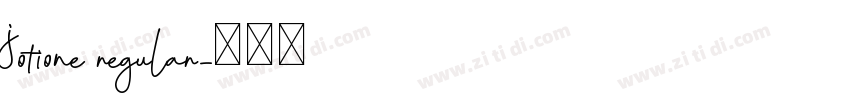 jotione regular字体转换